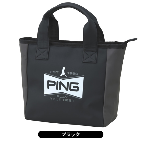 ピンゴルフ ソフトPU ラウンドトートバッグメンズ レディース 2026年春夏 ピン トートバッグ GB-U2607 ソフト PU 2026年モデル レディース
