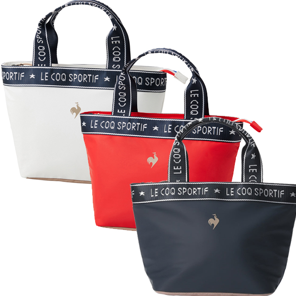 ルコック QQCXJA41 中仕切りポケット ロゴテープデザイン ミニトート