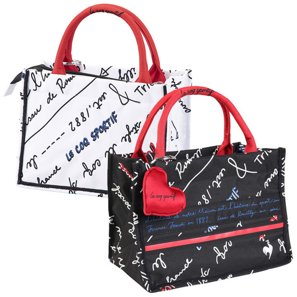 ルコック LG4FTT43L ブラックトリコデザイン スクエア型 ポーチ