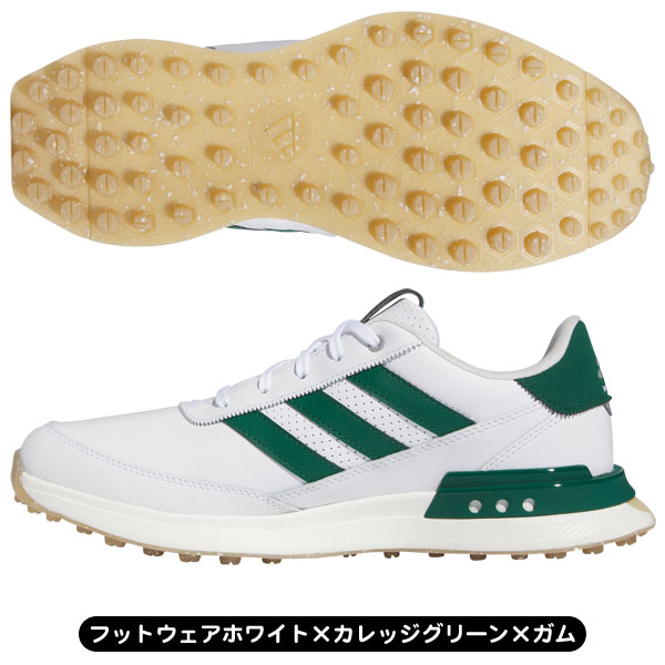 メンズ アディダス 2024 S2G SL レザー MDK95 スパイクレス ゴルフ