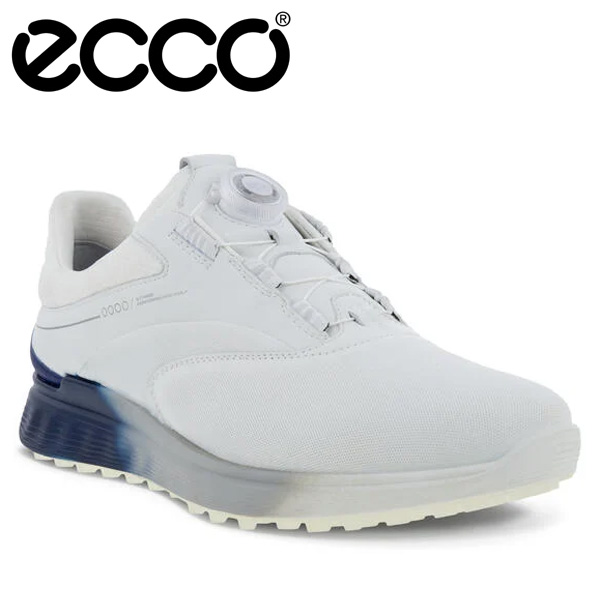 【美品】ecco エコーS-THREE BOA メンズ43 ECCO Golf S Three BOA メンズ レザーGore-Texゴルフシューズ