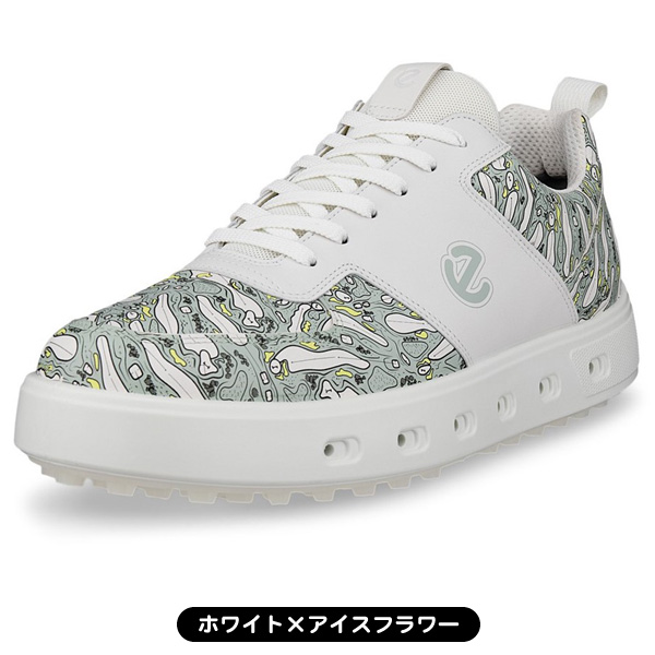 ecco ゴルフシューズ グレー　41サイズ（25.5〜26.0） ecco ゴルフシューズ ストリート 720 111724 メンズ スパイクレス 紐