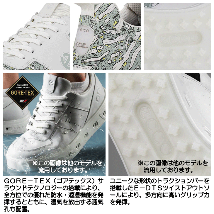 ecco ゴルフシューズ ストリート 720 111724 メンズ スパイクレス 紐