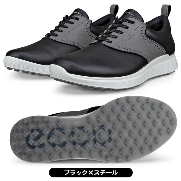 ecco ゴルフシューズ S-カジュアル 102854 メンズ スパイクレス 紐
