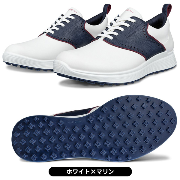 ecco ゴルフシューズ S-カジュアル 102854 メンズ スパイクレス 紐