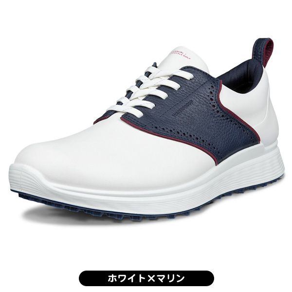 ecco ゴルフシューズ S-カジュアル 102854 メンズ スパイクレス 紐
