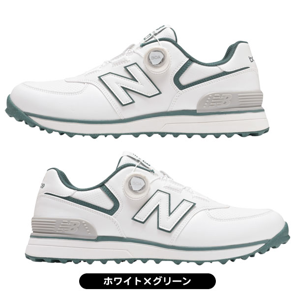 【美品】new balance ゴルフシューズ 26.0㎝ 白/紺/赤 New Balance ニューバランス ゴルフシューズ UGBS574J GOLF
