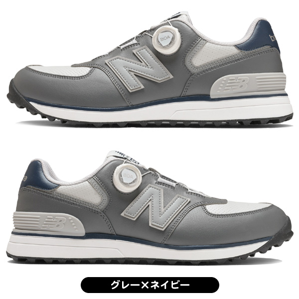 ニューバランス　ゴルフシューズ スパイク　23.0センチ　シルバー　ダイヤル ニューバランス ゴルフシューズ 574 V4 SL BOA UG574BJ4