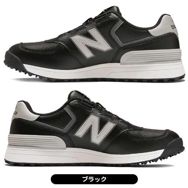 ニューバランス ゴルフシューズ 574 V4 SL BOA UG574BK4 メンズ