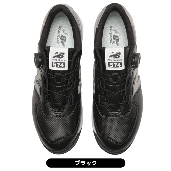ニューバランス ゴルフシューズ 574 V4 SL BOA UG574BK4 メンズ
