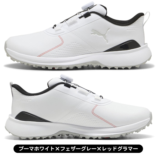 新品 未使用 プーマ ゴルフ PUMA サイズL 2026年 定価14300 プーマ ゴルフシューズ フュージョングリップ 6 EVO ディスク 313218