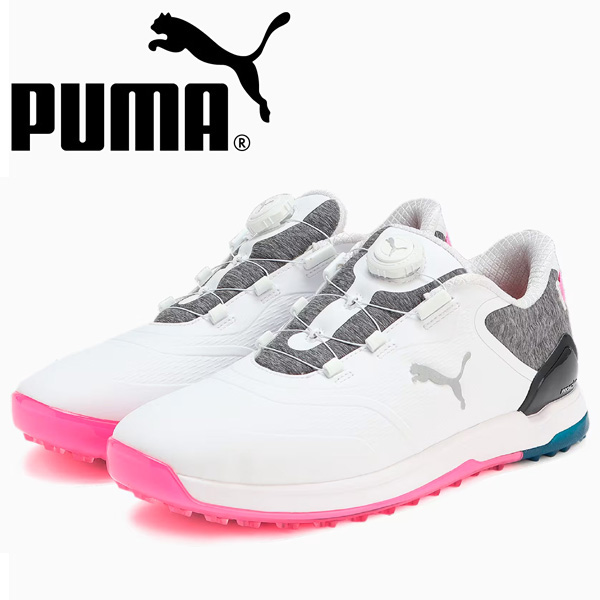 Puma ゴルフシューズ 黒/ピンク PUMA プーマ（PUMA）（レディース）ゴルフシューズ プロアダプト