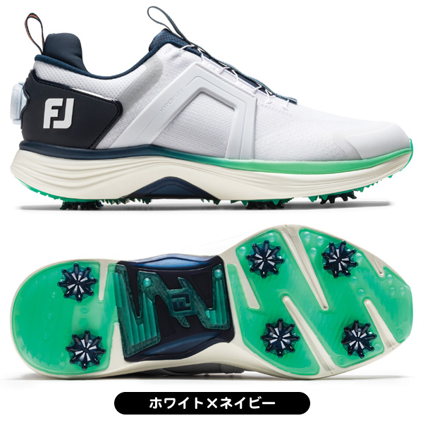 新商品　美品　フットジョイ　メンズ　ゴルフシューズ　ハイパーフレックス BOA フットジョイ ゴルフシューズ ハイパーフレックス BOA 55493W メンズ