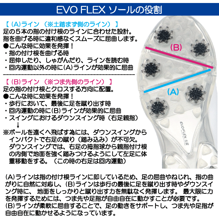 メンズ アクセル EVO FLEX-S3 AXGS-23245 (EVOS3) ソフト