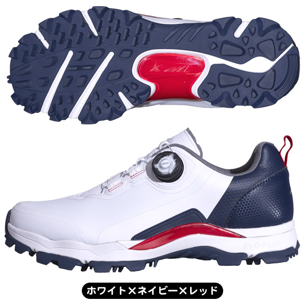 メンズ アクセル 2024 AXGS-24220EVO-G スパイクレス ゴルフシューズ