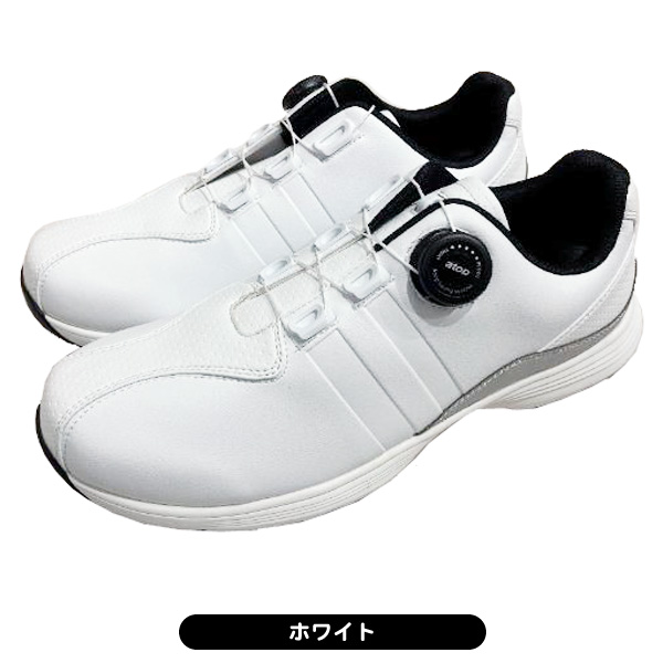 Lenson ゴルフシューズ OT-6800 ホワイト ワンサイダー OSGS-25991AT メンズ ソフトスパイク ゴルフシューズ