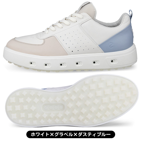 346番ecco ゴルフシューズ 37 23.5cmスパイクレスGORE-TEX ECCO Golf S Three メンズ レザーGore-Texゴルフシューズ | ブラック
