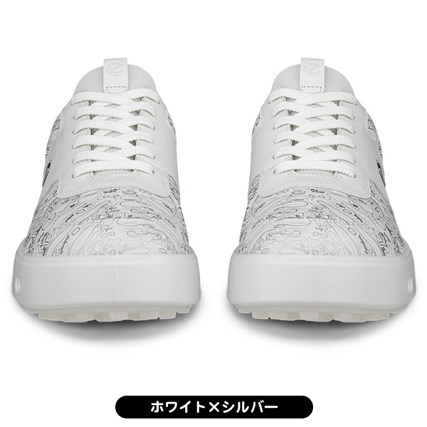247番 新品未使用ECCOゴルフシューズ グレー36 23.0cmスパイクレス ecco ゴルフシューズ ストリート 720 110723 レディース