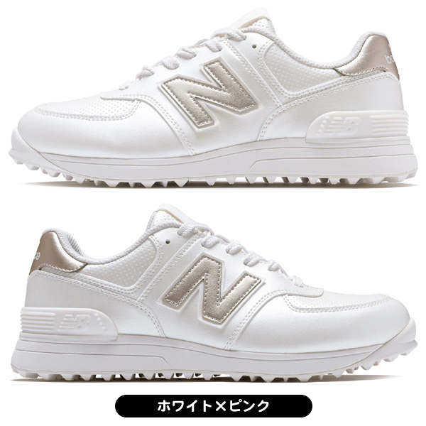 ニューバランス ゴルフシューズ 574 v4 SL WG574A4 スパイクレス 紐