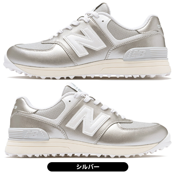 ニューバランス ゴルフシューズ 574 v4 SL WG574C4 スパイクレス 紐