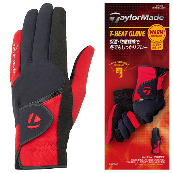 テーラーメイド ゴルフグローブ 手袋 T-ヒート TL608 メンズ 両手用 冬