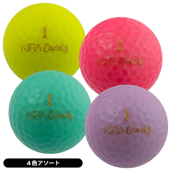 キャスコ KIRA キャンディ ゴルフボール 4球入り レディース 飛距離