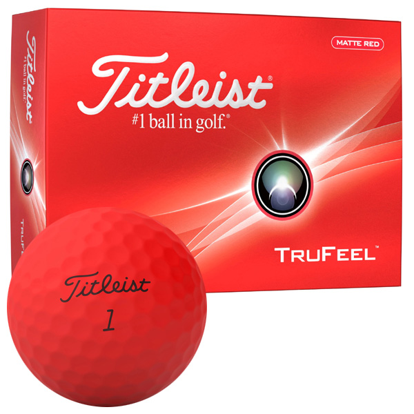 タイトリスト 2024 トゥルーフィール ゴルフボール (マットレッド) [1