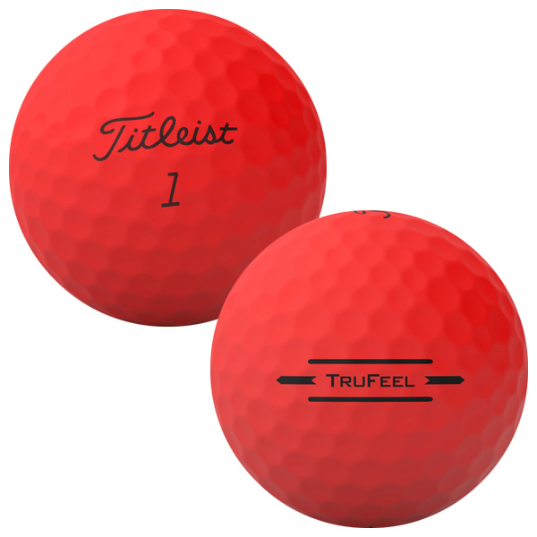 タイトリスト 2024 トゥルーフィール ゴルフボール (マットレッド) [1
