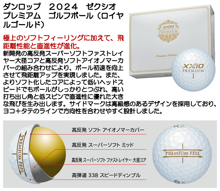 ゼクシオ　28個　ゴルフボール　新品未使用品 ゼクシオ ゴルフボール (ダンロップ) 通販｜GDOゴルフショップ