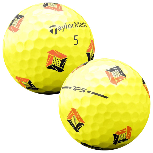 テーラーメイド 2024 TP5 ゴルフボール (PIXデザイン､イエロー