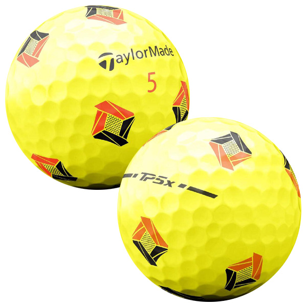 テーラーメイド 2024 TP5x ゴルフボール (PIXデザイン､イエロー