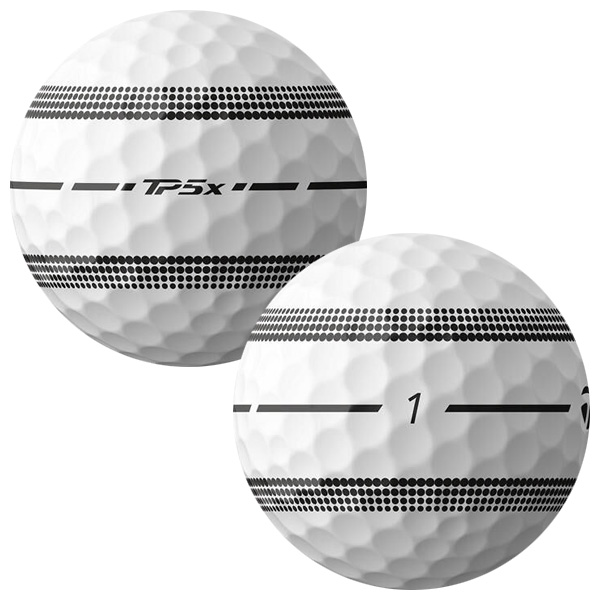 テーラーメイド 2024 TP5x ゴルフボール (ストライプ) [1ダース