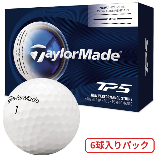 新品　5ダース　TP5 ストライプ　テーラーメイド テーラーメイド TP5 パフォーマンス ストライプ ゴルフボール 6球入り