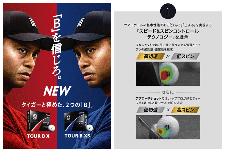ブリヂストン 2024 ツアーB X ゴルフボール (コーポレートカラー) [1