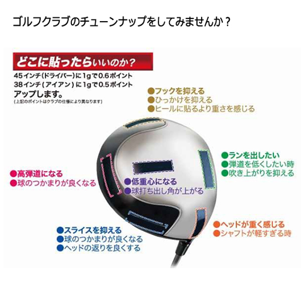 ライト バランスアップテープ 20 G136 | つるやゴルフONLINE｜公式