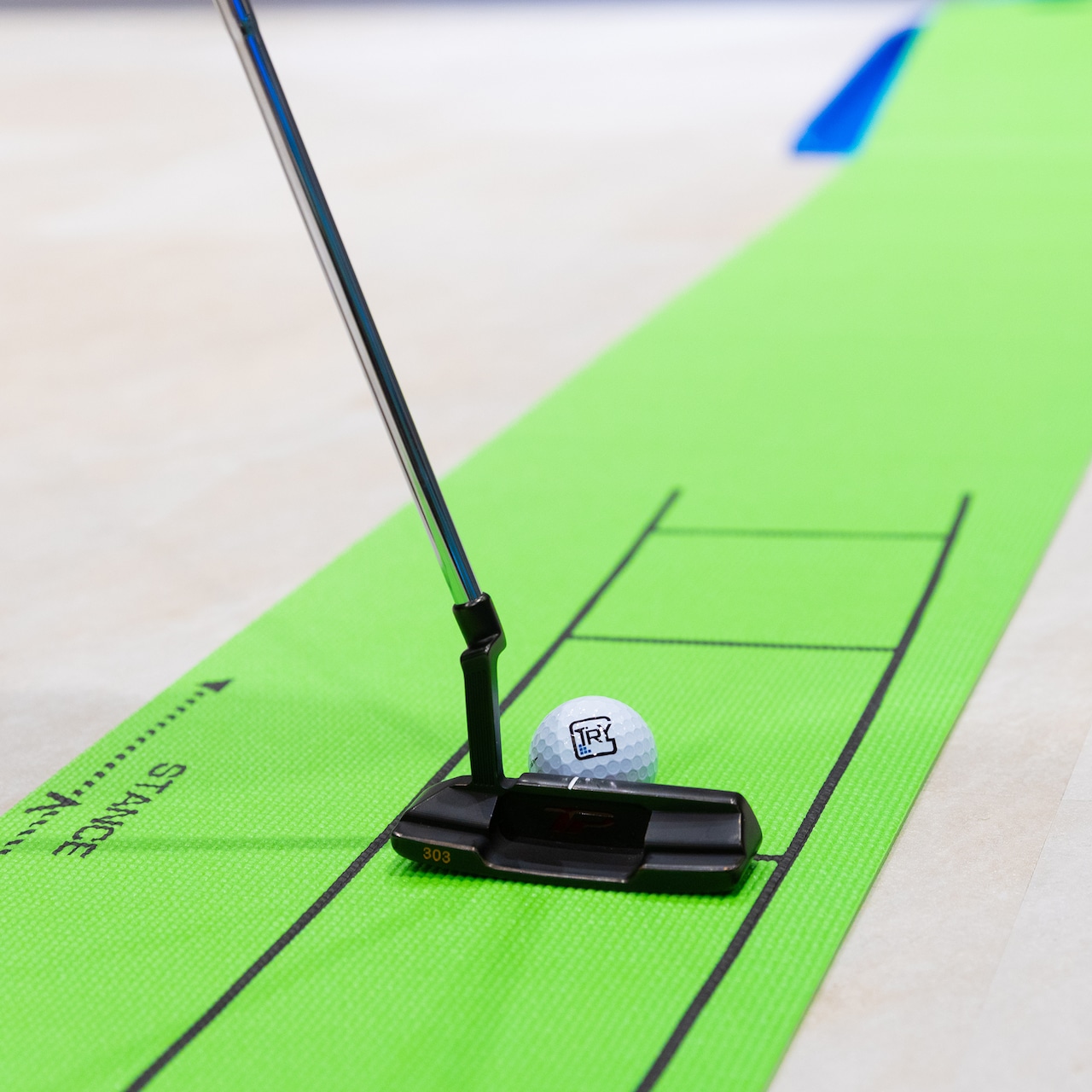 非売品 TOPTRACER RANGE パター練習マット 2m パター練習レール ゴルフ