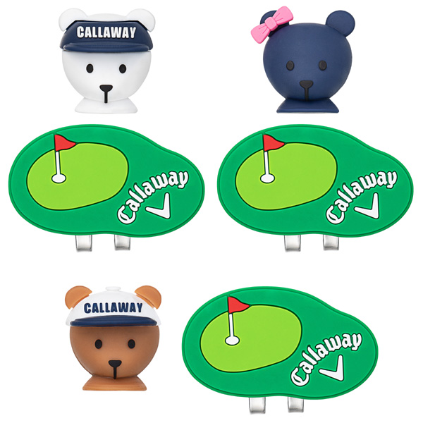 キャロウェイ 2023FW ベア 3D クリップ&マーカー | つるやゴルフONLINE