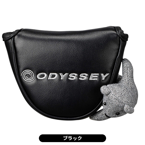 ODYSSEY パター 新品グリップ・ヘッドカバー・USEDマーカー付 オデッセイ ヘッドカバー ベアー メンズ レディース パター用 マレット
