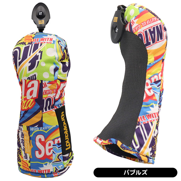 【Lazarus】ヘッドカバー付★ユーティリティクラブ 2本セット ラウドマウス ヘッドカバー PE LM-HC0022UT メンズ レディース