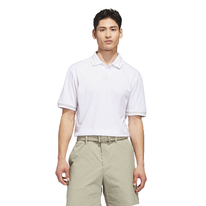 B.D.C. GOLF 半袖ポロシャツ ホワイト Mサイズ メンズ アディダス ビヨンド ザ コース TWISTKNIT バックメッシュ 半袖