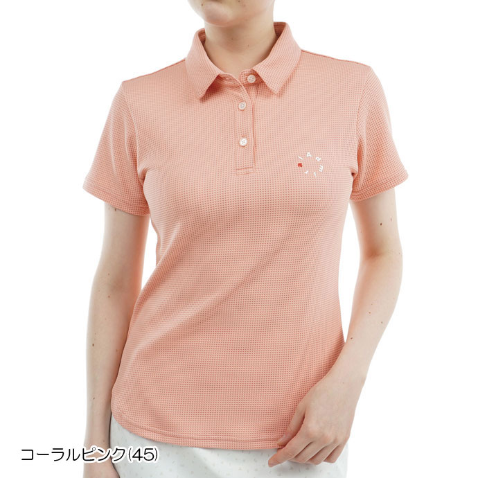 レディース アドミラル ゴルフウェア 半袖シャツ 接触冷感 ワン