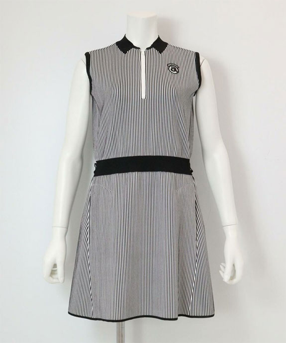 アルチビオ ゴルフウェア ワンピース ストライプノースリ