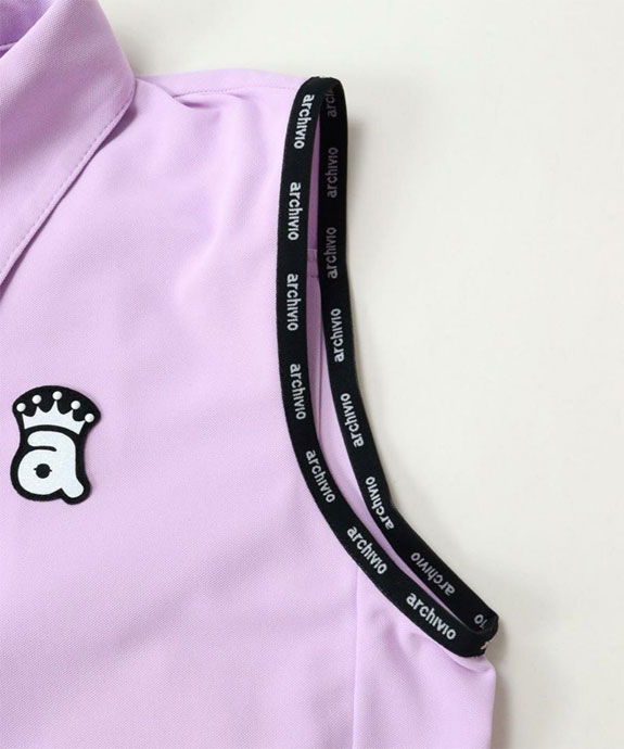 アルチビオ ゴルフウェア ワンピース UV速乾ポロノースリワンピース