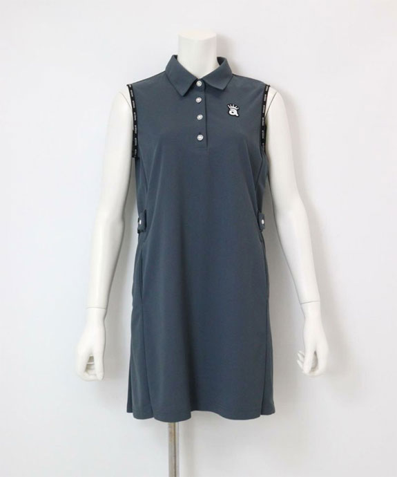 アルチビオ archivioノースリーブワンピース40Lフリルストレッチ吸汗速乾 吸水速乾ワンピース|アルチビオ-アウトレット- - ゴルフウェアや婦人服通販