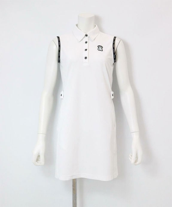 アルチビオ archivioノースリーブワンピース40Lフリルストレッチ吸汗速乾 吸水速乾ノースリワンピース|アルチビオ-アウトレット- - ゴルフウェア