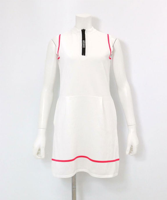 アルチビオ ゴルフウェア ワンピース ポイントラインノースリ