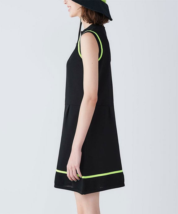 アルチビオ ゴルフウェア ワンピース ポイントラインノースリ