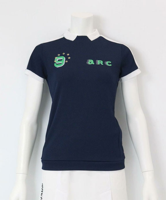 レディース アルチビオ ゴルフウェア 半袖シャツ リブジャージープル