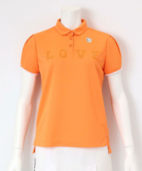 レディース アルチビオ ゴルフウェア 半袖シャツ LOVE刺繍ポロシャツ