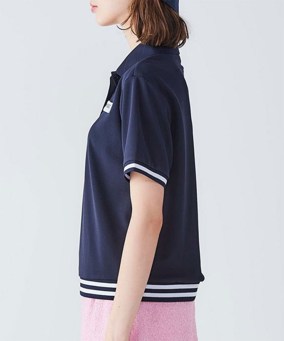 アルチビオ ゴルフウェア 半袖シャツ ライン切替UV冷感ポロシャツ